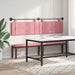 Cap de pat suspendat Pe perete Roz 210 x 55 x 5 cm Catifea - WALTI WALTI