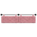 Cap de pat suspendat Pe perete Roz 210 x 55 x 5 cm Catifea - WALTI WALTI