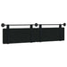 Cap de pat suspendat Pe perete Negru 210 x 55 x 5 cm Catifea - WALTI WALTI