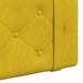 Cap de pat suspendat Pe perete Galben 210 x 55 x 5 cm Catifea - WALTI WALTI