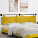 Cap de pat suspendat Pe perete Galben 210 x 55 x 5 cm Catifea - WALTI WALTI
