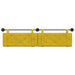 Cap de pat suspendat Pe perete Galben 210 x 55 x 5 cm Catifea - WALTI WALTI