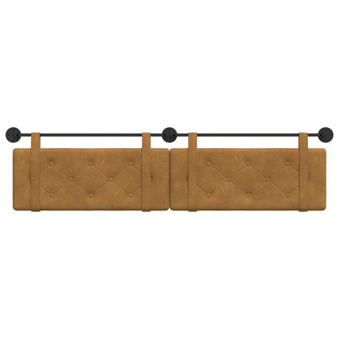 Cap de pat suspendat Pe perete Maro 210 x 55 x 5 cm Catifea - WALTI WALTI
