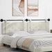 Cap de pat suspendat Pe perete Crem 210 x 55 x 5 cm Catifea - WALTI WALTI