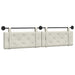 Cap de pat suspendat Pe perete Crem 210 x 55 x 5 cm Catifea - WALTI WALTI