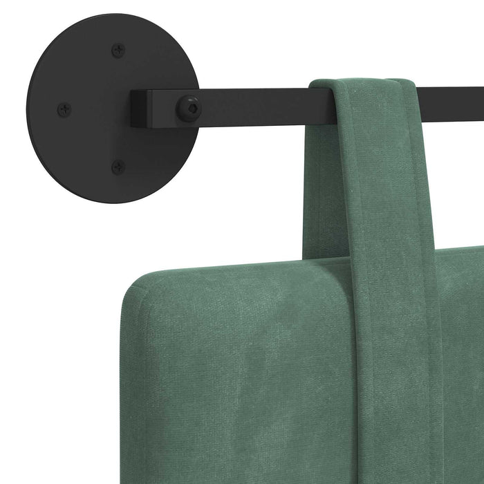 Cap de pat suspendat Verde Mării 210 x 55 x 5 cm Catifea - WALTI WALTI
