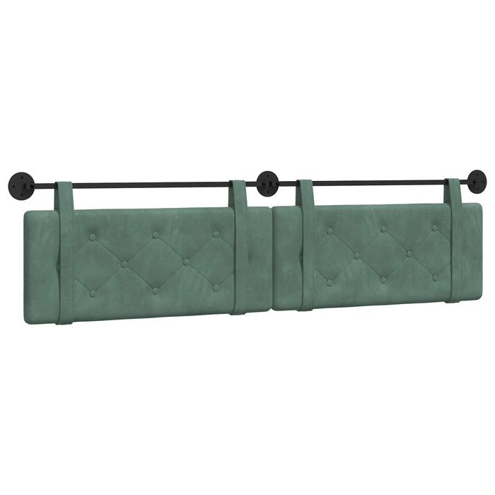 Cap de pat suspendat Verde Mării 210 x 55 x 5 cm Catifea - WALTI WALTI