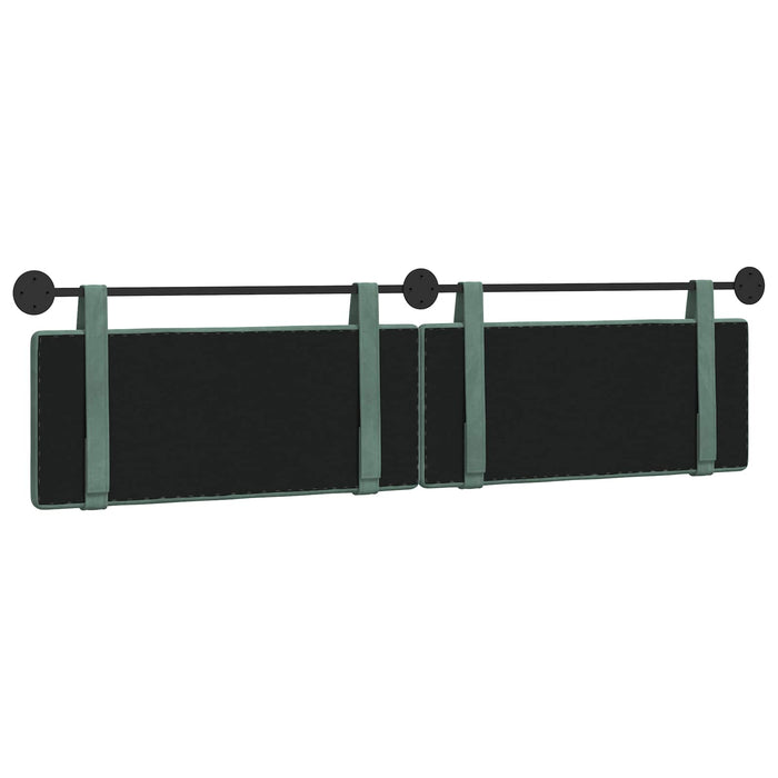 Cap de pat suspendat Verde Mării 210 x 55 x 5 cm Catifea - WALTI WALTI