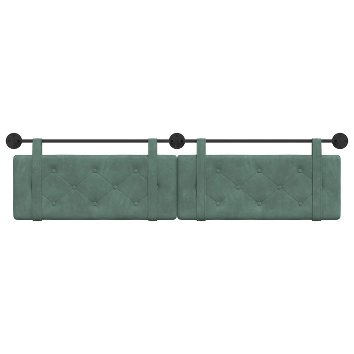 Cap de pat suspendat Verde Mării 210 x 55 x 5 cm Catifea - WALTI WALTI