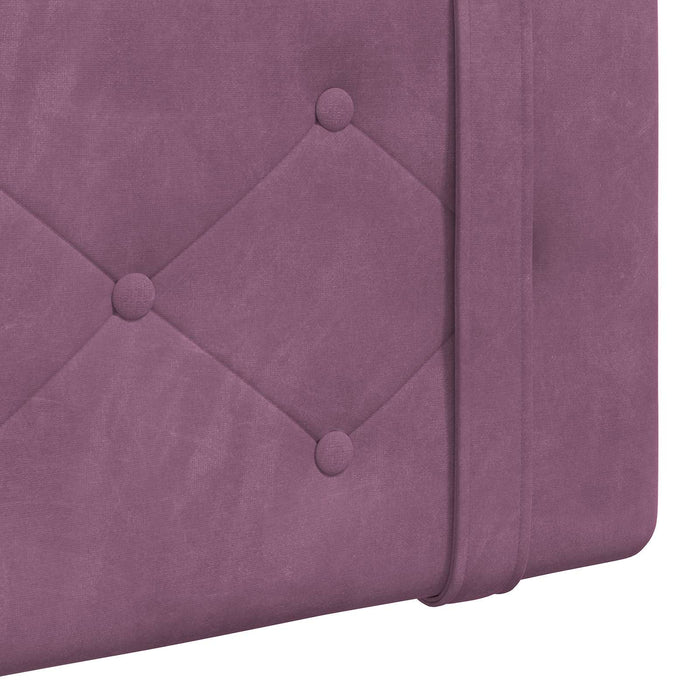 Cap de pat suspendat Pe perete Violet 210 x 55 x 5 cm Catifea - WALTI WALTI