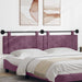 Cap de pat suspendat Pe perete Violet 210 x 55 x 5 cm Catifea - WALTI WALTI
