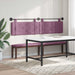 Cap de pat suspendat Pe perete Violet 210 x 55 x 5 cm Catifea - WALTI WALTI