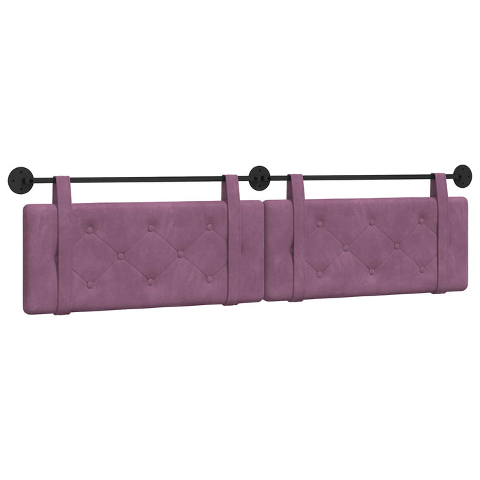 Cap de pat suspendat Pe perete Violet 210 x 55 x 5 cm Catifea - WALTI WALTI
