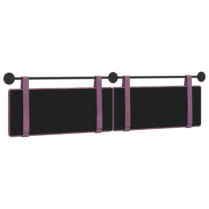 Cap de pat suspendat Pe perete Violet 210 x 55 x 5 cm Catifea - WALTI WALTI