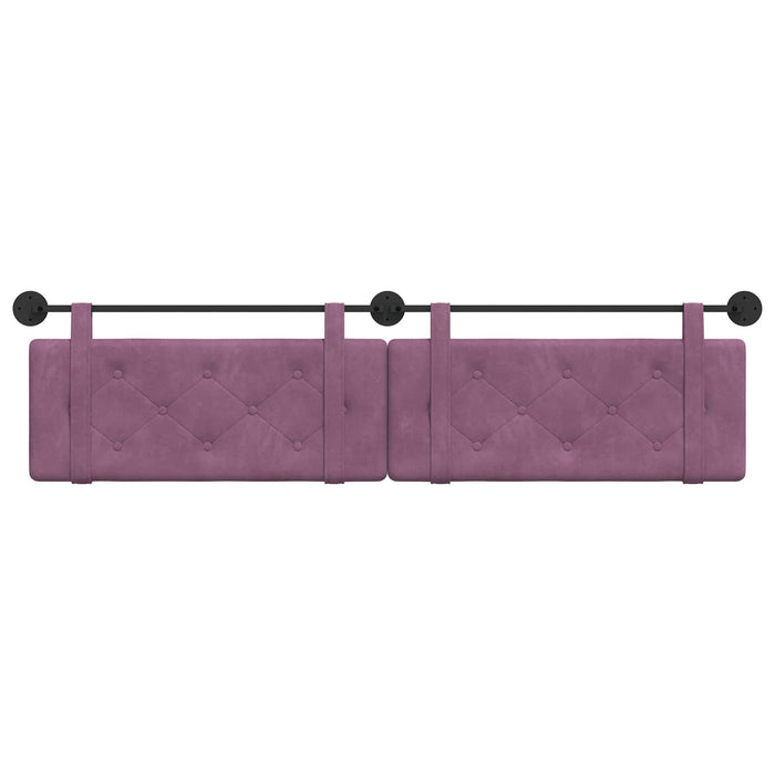 Cap de pat suspendat Pe perete Violet 210 x 55 x 5 cm Catifea - WALTI WALTI