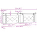 Cap de pat suspendat Pe perete Violet 210 x 55 x 5 cm Catifea - WALTI WALTI