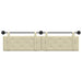 Cap de pat suspendat Crem 210 x 55 x 5 cm Piele artificială - WALTI WALTI
