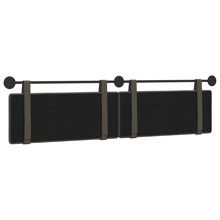 Cap de pat suspendat Gri 210 x 55 x 5 cm Piele artificială - WALTI WALTI