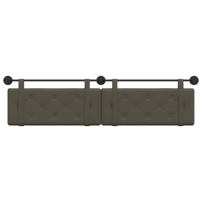 Cap de pat suspendat Gri 210 x 55 x 5 cm Piele artificială - WALTI WALTI