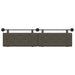 Cap de pat suspendat Gri 210 x 55 x 5 cm Piele artificială - WALTI WALTI