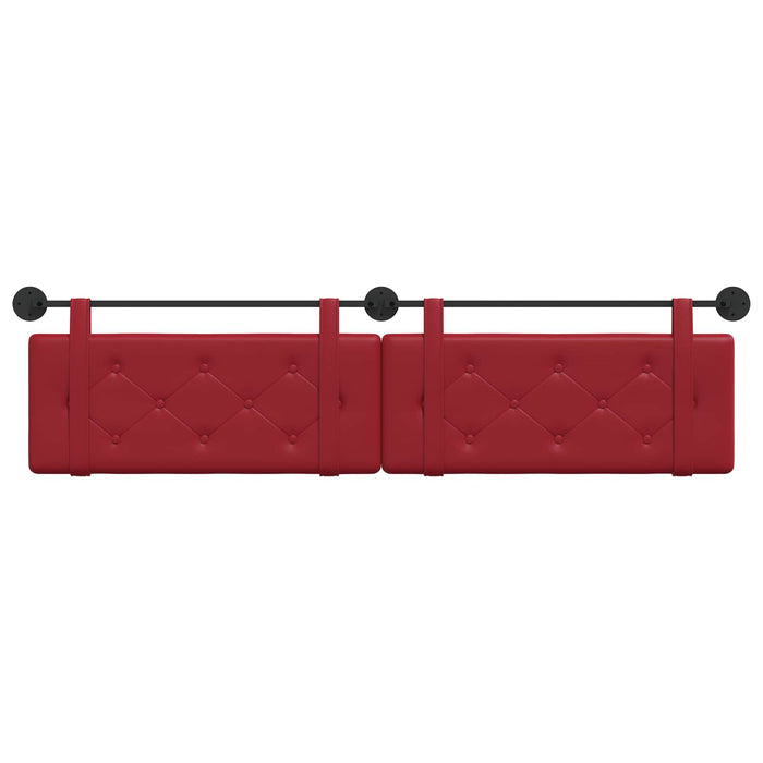 Cap de pat suspendat Roșu Vin 210 x 55 x 5 cm Piele artificială - WALTI WALTI