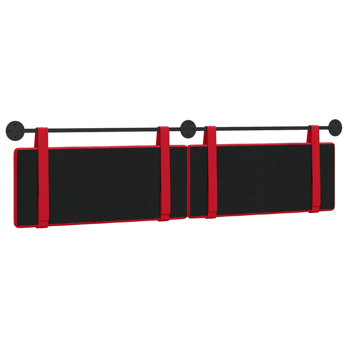 Cap de pat suspendat Roșu 210 x 55 x 5 cm Piele artificială - WALTI WALTI