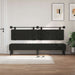 Cap de pat suspendat Negru 210 x 55 x 5 cm Piele artificială - WALTI WALTI