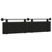 Cap de pat suspendat Negru 210 x 55 x 5 cm Piele artificială - WALTI WALTI