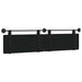 Cap de pat suspendat Negru 210 x 55 x 5 cm Piele artificială - WALTI WALTI