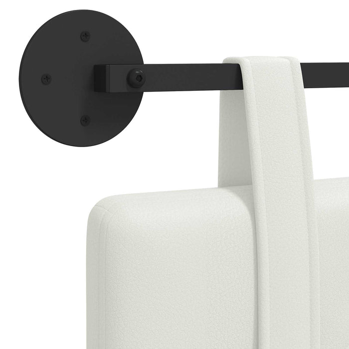 Cap de pat suspendat Alb 210 x 55 x 5 cm Piele artificială - WALTI WALTI