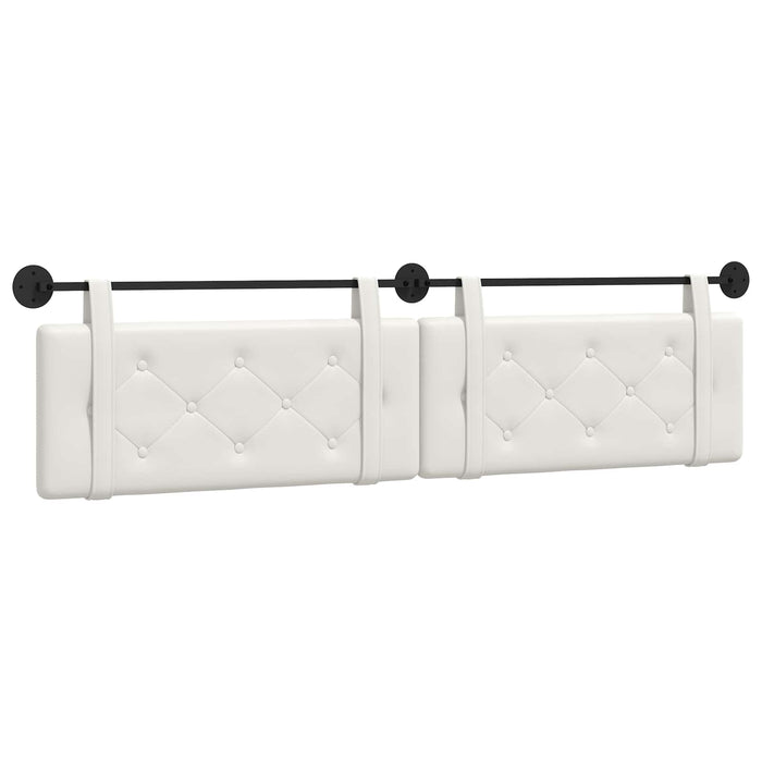 Cap de pat suspendat Alb 210 x 55 x 5 cm Piele artificială - WALTI WALTI