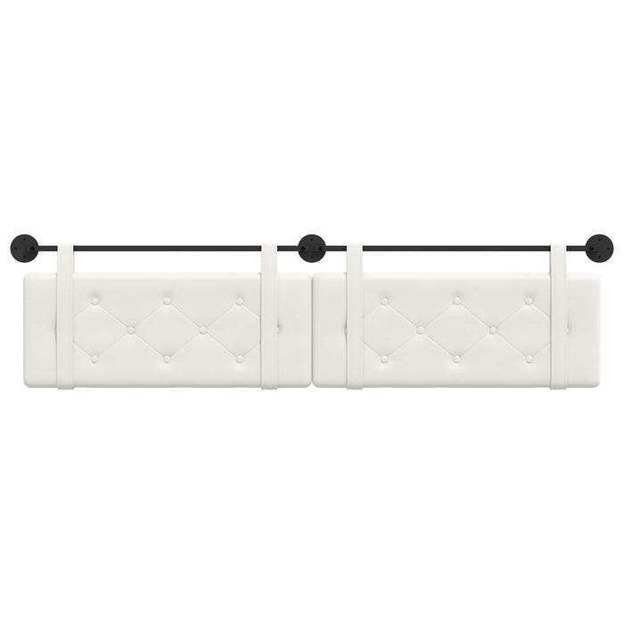 Cap de pat suspendat Alb 210 x 55 x 5 cm Piele artificială - WALTI WALTI