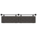 Cap de pat suspendat Pe perete Negru 210 x 55 x 5 cm PU antic - WALTI WALTI