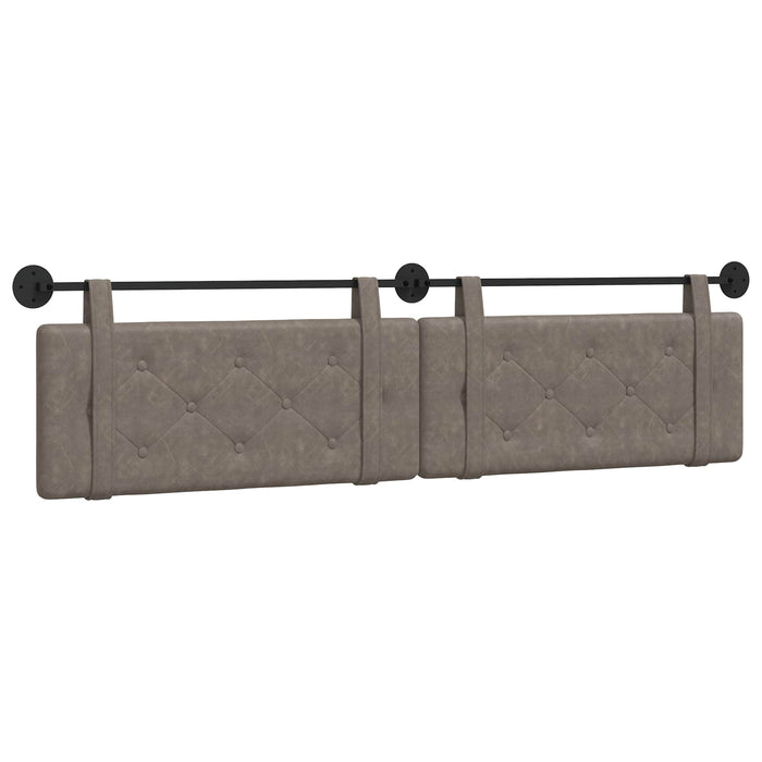 Cap de pat suspendat Pe perete Gri 210 x 55 x 5 cm PU antic - WALTI WALTI