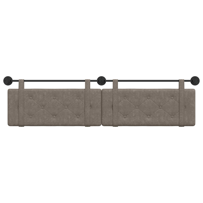 Cap de pat suspendat Pe perete Gri 210 x 55 x 5 cm PU antic - WALTI WALTI
