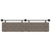 Cap de pat suspendat Pe perete Gri 210 x 55 x 5 cm PU antic - WALTI WALTI