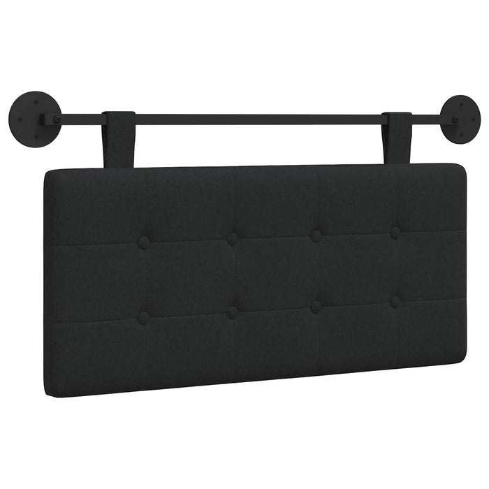 Cap de pat suspendat Pe perete Negru 90 x 55 x 5 cm țesătură - WALTI WALTI