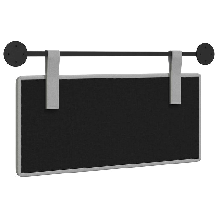 Cap de pat suspendat Gri nori 100 x 55 x 5 cm țesătură - WALTI WALTI