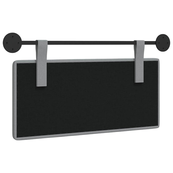 Cap de pat suspendat Gri deschis 100 x 55 x 5 cm țesătură - WALTI WALTI
