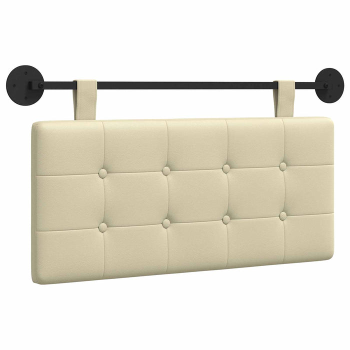 Cap de pat suspendat Crem 100 x 55 x 5 cm Piele artificială - WALTI WALTI