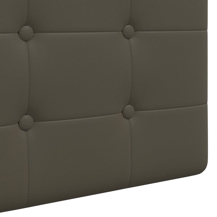 Cap de pat suspendat Gri 100 x 55 x 5 cm Piele artificială - WALTI WALTI
