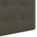 Cap de pat suspendat Gri 100 x 55 x 5 cm Piele artificială - WALTI WALTI