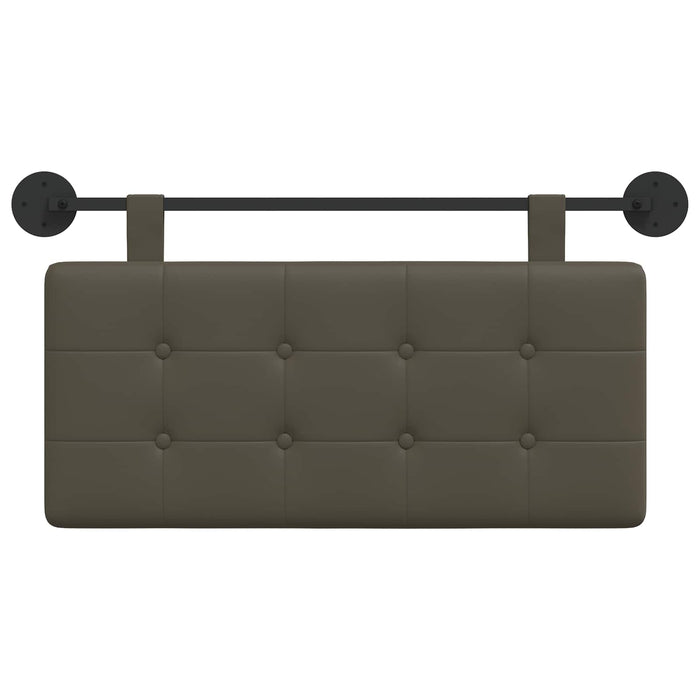 Cap de pat suspendat Gri 100 x 55 x 5 cm Piele artificială - WALTI WALTI