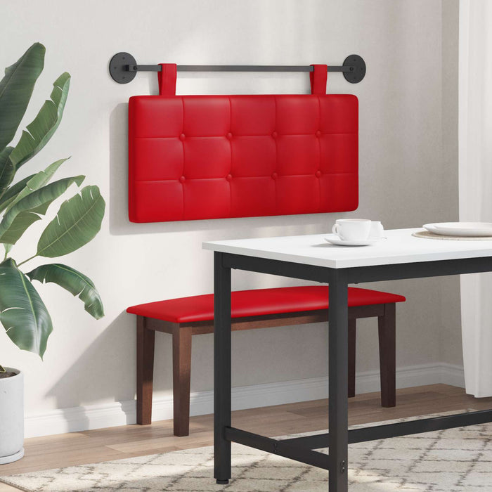 Cap de pat suspendat Roșu 100 x 55 x 5 cm Piele artificială - WALTI WALTI