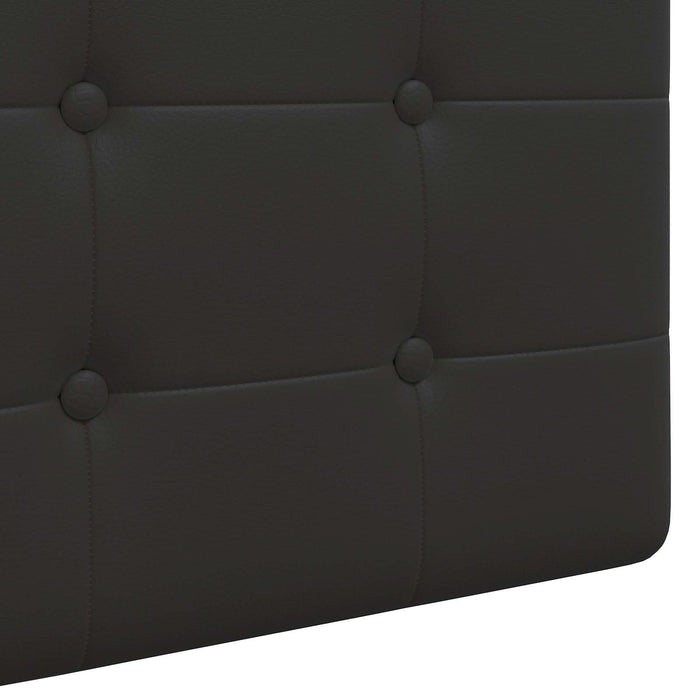 Cap de pat suspendat Negru 100 x 55 x 5 cm Piele artificială - WALTI WALTI