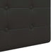 Cap de pat suspendat Negru 100 x 55 x 5 cm Piele artificială - WALTI WALTI