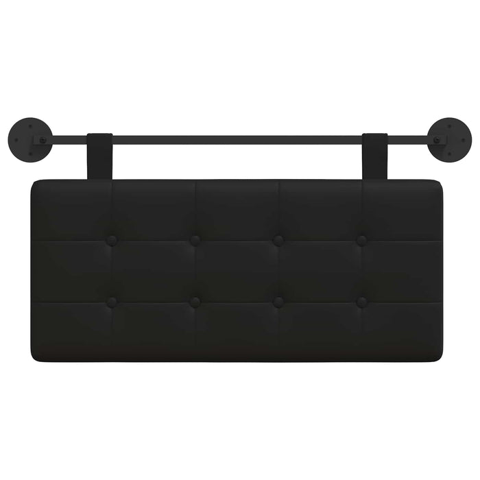 Cap de pat suspendat Negru 100 x 55 x 5 cm Piele artificială - WALTI WALTI
