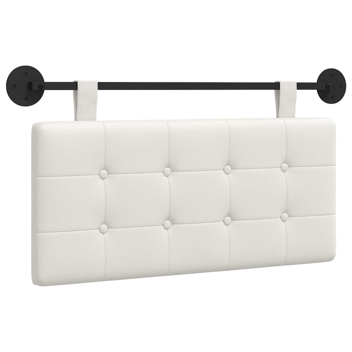 Cap de pat suspendat Alb 100 x 55 x 5 cm Piele artificială - WALTI WALTI