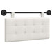 Cap de pat suspendat Alb 100 x 55 x 5 cm Piele artificială - WALTI WALTI