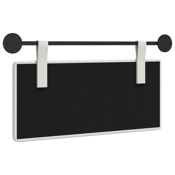 Cap de pat suspendat Alb 100 x 55 x 5 cm Piele artificială - WALTI WALTI